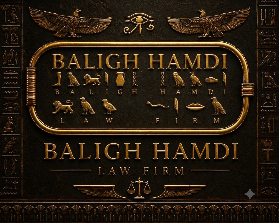 Baligh Hamdi Law Firm FZE — heritage-inspired brand artwork
